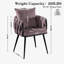Chaise avec accoudoirs en velours Lazarre-1154640350