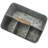 4 Slot Galvanized Flatware Caddy