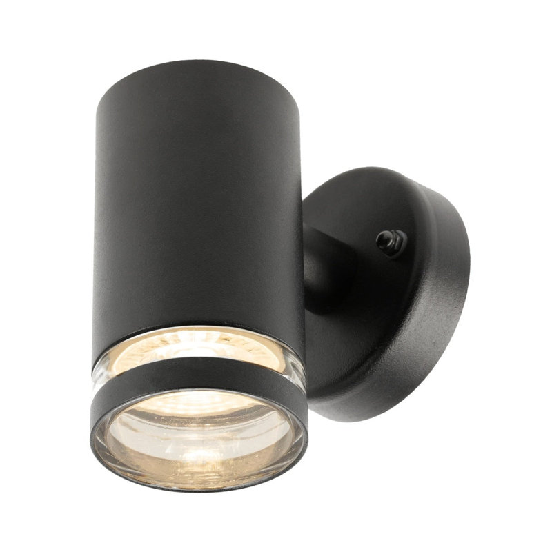 Bostyn 12cm H Outdoor Wall Lantern, Black