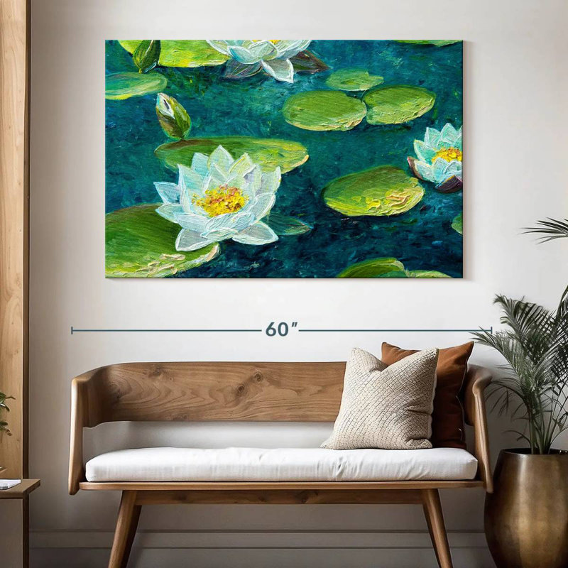Harnek Lily Pad Flower, 34" H x 51" W