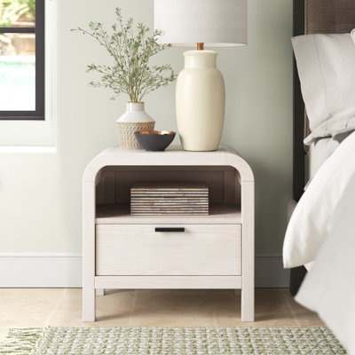 71.12cm W Solid Wood Bedside Table