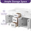 Base de meuble-lavabo double 60 po Mirren