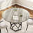 Modern Farmhouse Round Dining Table for 4-6 – 47 Inch Industrial Restaurant Table with Sturdy Metal Base – Rustic Wood Circle Design for Kitchen or Dining Room-90172243