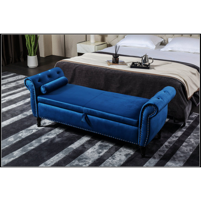 63 po Velvet 63 po Banc de rangement multifonctionnel Rectangulaire
