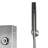72'' Shower Panel with Dual Shower Head, Handheld Shower Head, Rain Shower Head