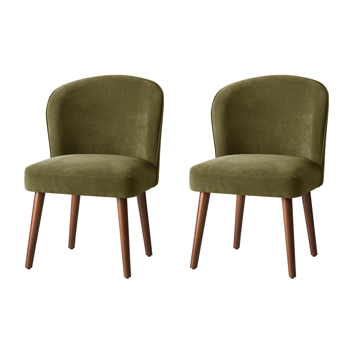 Davia Upholstered Dining Chair, Moss