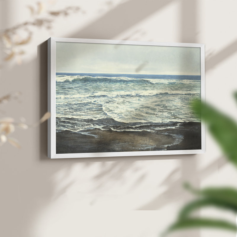 Réflexion côtière - reproduction encadrée - réarmable, H 11 po x l 14 po, Blanc