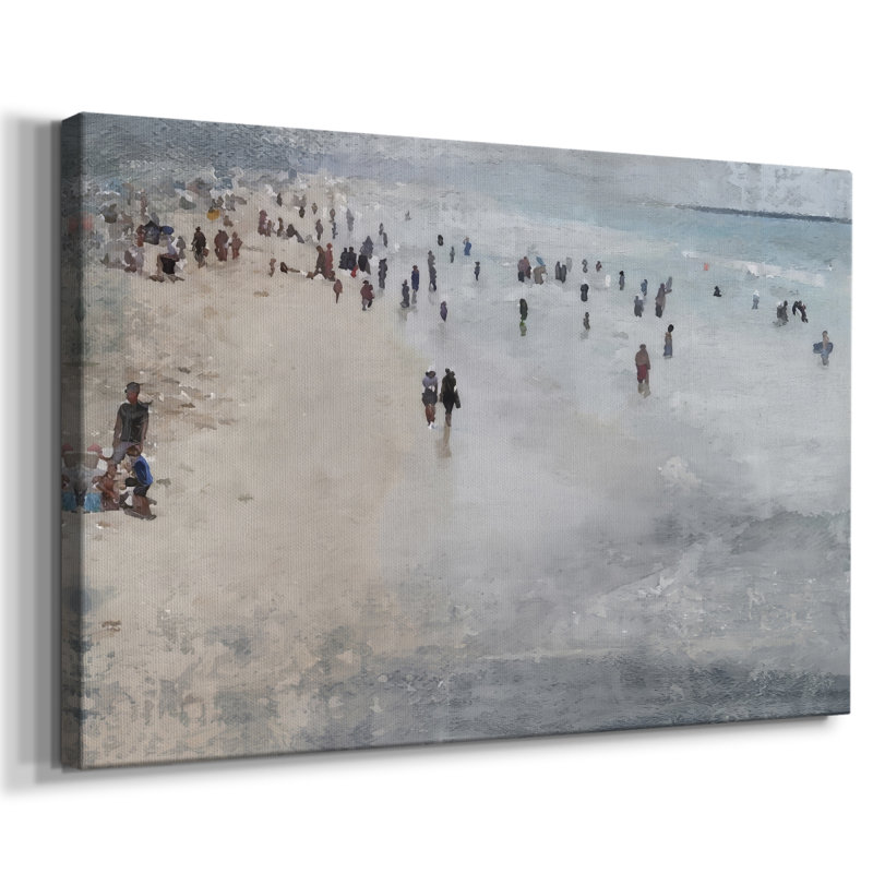 S'amuser sur la plage II - Cavas enveloppés de galerie, 8 x 12