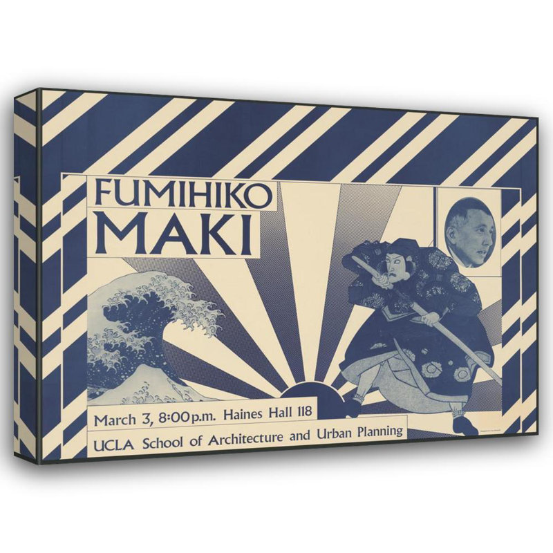 "Fumihiko Maki, March 3, 8;00 P.M. … Ucla School of Architecture and Urban Planning" by  Coy Howard - Gallery Wrap Canvas Wall Art