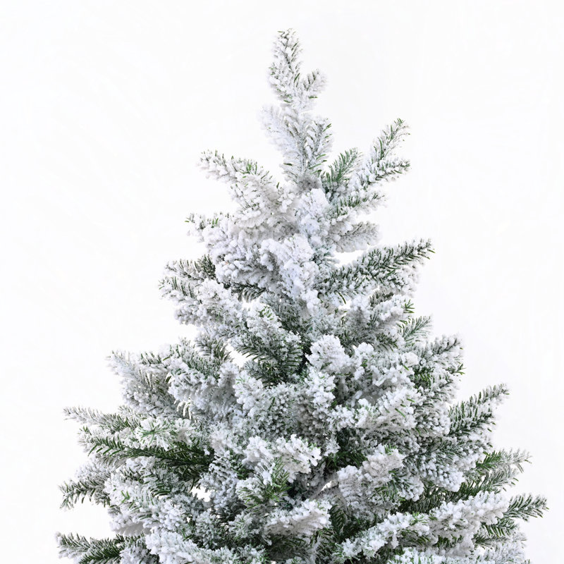 Noël artificiel à charnière enneigé 7 pi