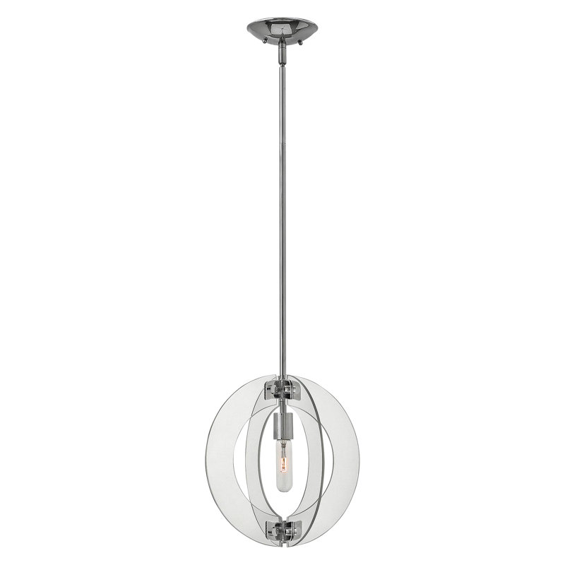 Wetzel 1 - Light Polished Chrome Sphere Pendant