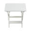 Mobilier d'extérieur pliable Hips, 2 chaises et table rectangulaire blanche pour fauteuil spacieux, incluse