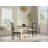 Modern Gray 40" Round Dining Table with Durable Mango Wood Top and Aluminum Pedestal Base-1164086782-1164086768-1156836629