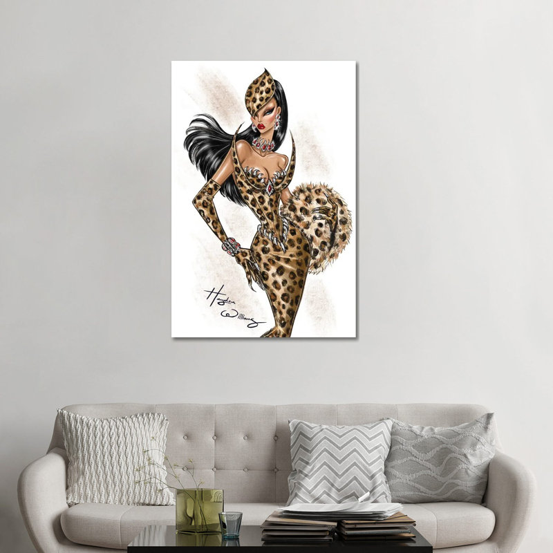 «Here Kitty», reproduction d'art sur toile tendue, H 48 po x l 32 po, Toile tendue, Ne s’applique pas
