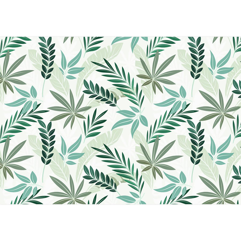 Bordure florale pelez et collez, L 100 po x l 144 po