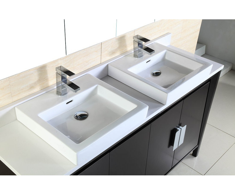 Meuble-lavabo double lavabo 60 po Macmillan