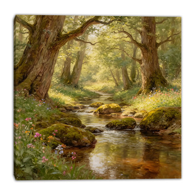 «Forest Stream», art mural sur toile tendue