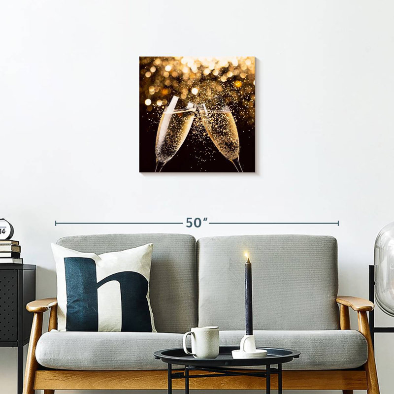 Yarlin Festive Champagne Toast, 20" H x 20" W
