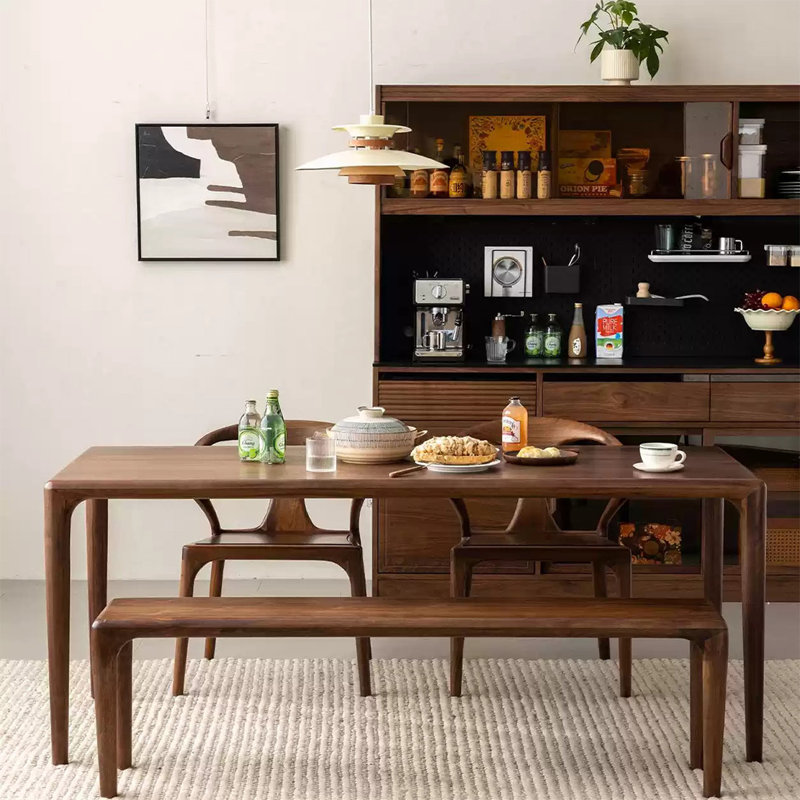 High quality black walnut dining table, 29.52"H x 78.74"L x 35.43"W