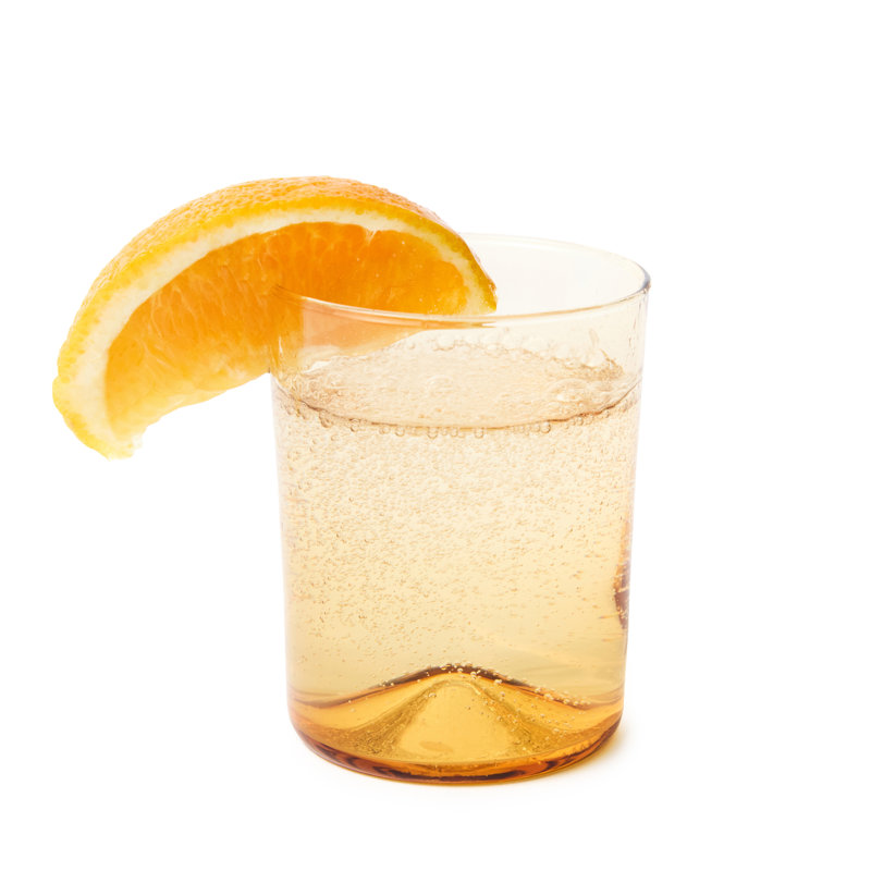 Verona Glass Drinking Glass, Amber