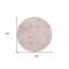 Tapis rond 8 po