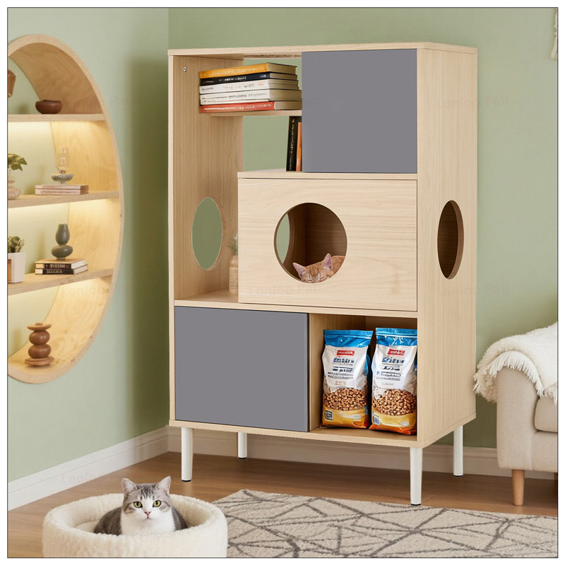 Bibliothèque avec rangement Cat