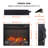 Electric Fireplace Insert With Realistic Flame And Log Set, Ultra-Thin Heater, Remote Control, And Overheating Protection