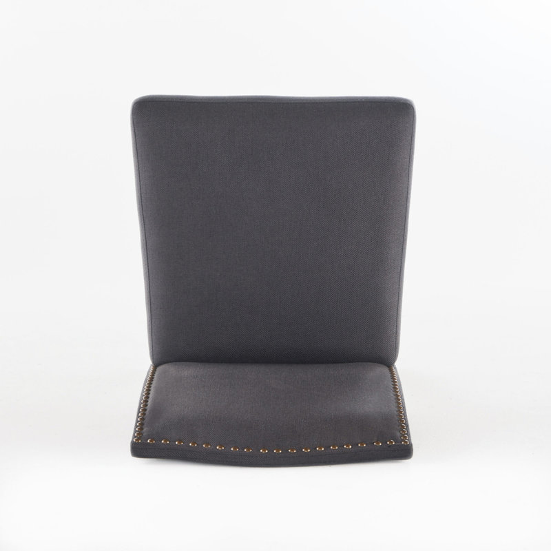 Lamberth Upholstered Counter Stool, 2, Gray, Counter Stool (24.25" Seat Height)
