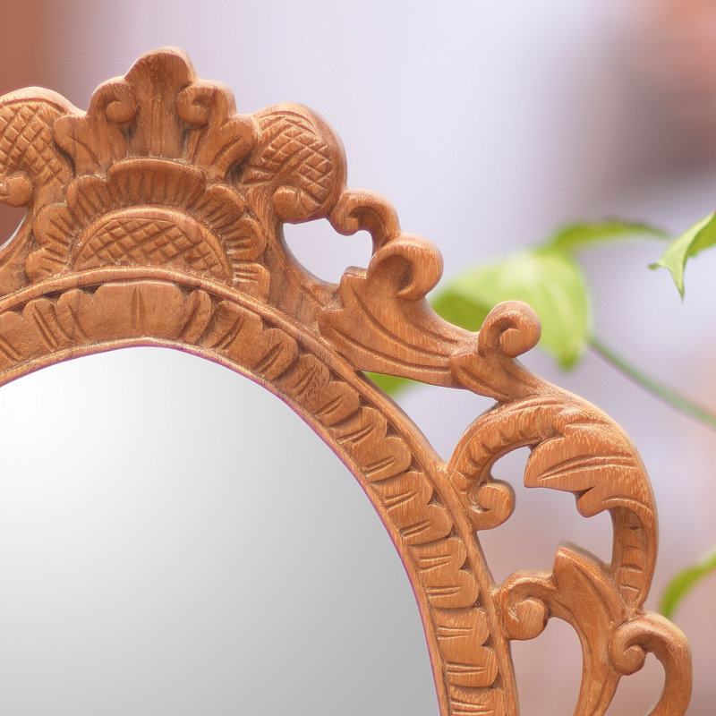 Fornello Wood Flat Wall Mirror