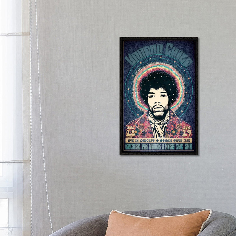 Voodoo Child by Radio Days - Print on Canvas, Black Framed, 66.04 cm H x 45.72 cm W