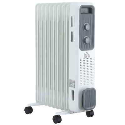 HOMCOM 2000 Watt 6824 BTU Electric Radiator Space Heater
