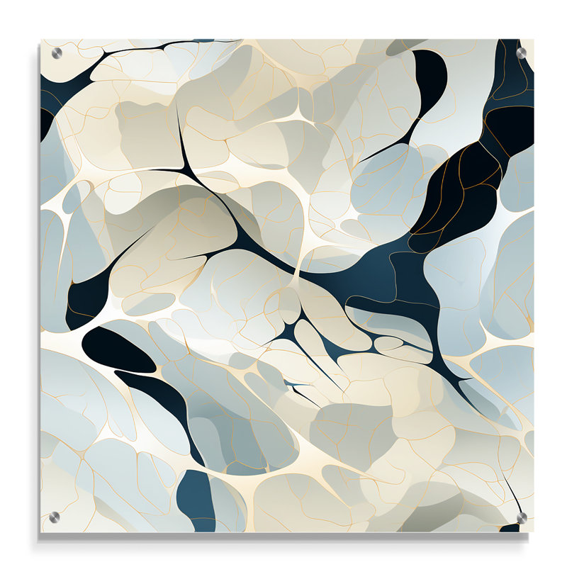 Crystl - Décoration murale abstraite en acrylique, H 30 po x l 30 po
