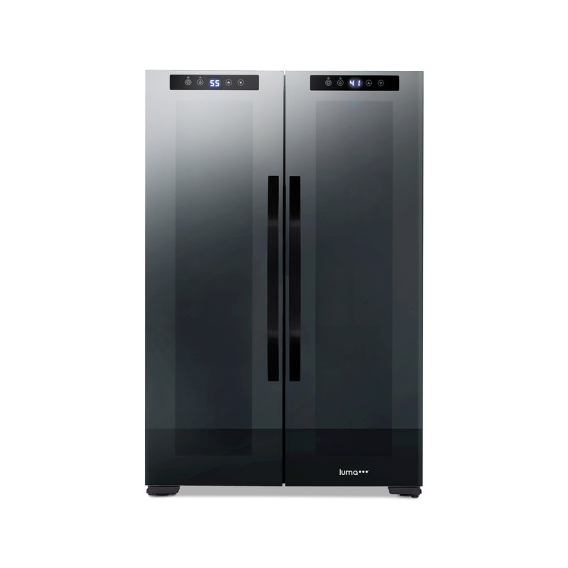Luma® Shadowᵀᴹ Series Wine Cooler and Beverage Refrigerator 12 Bottles & 39 Cans Dual Temperature Zones