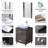 Barbonne 61.5'' Double Bathroom Vanity with Mirror
