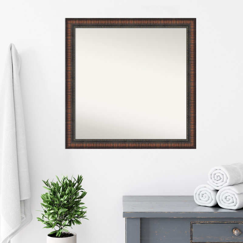 Miroir mural Danina, 30 po x 30 po, Carré