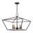 Veasey 5 - Light Steel Dimmable Lantern Square / Rectangle Chandelier-579106224