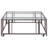 Phillps Square Glass Top Coffee Table With Casters-101770309