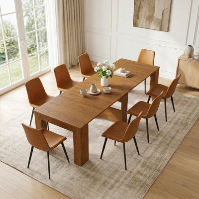 Ensemble de table de salle à manger de cuisine, console extensible avec chaises de salle à manger
