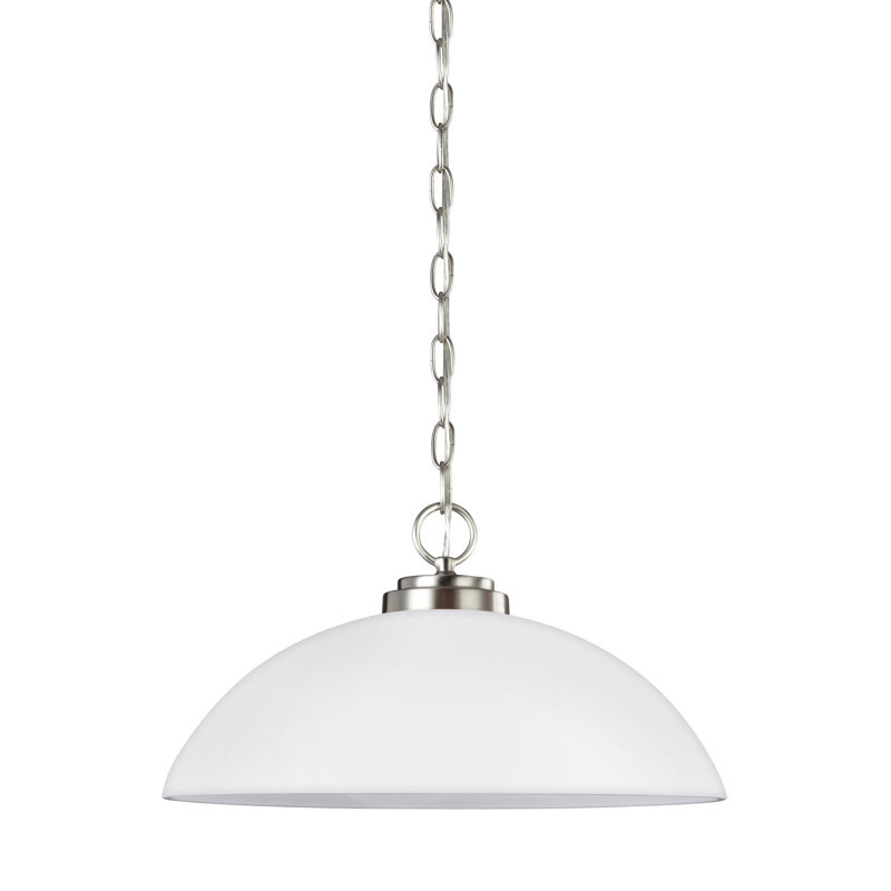 Luminaire suspendu à une lumière Oslo de Génération Éclairage , Non, Nickel brossé, 100 W moyen