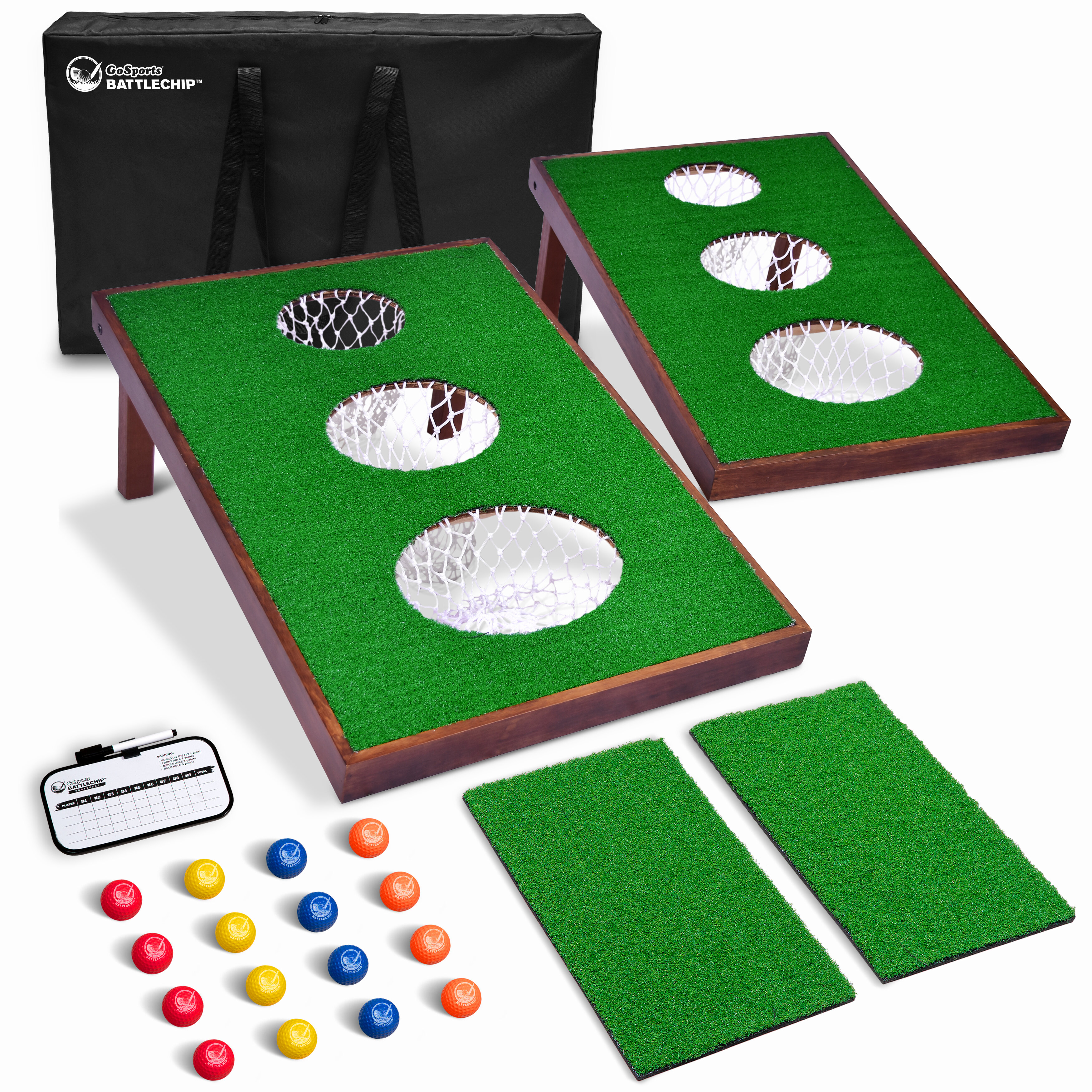 GoSports BattleChip PRO Backyard Golf Cornhole Game –