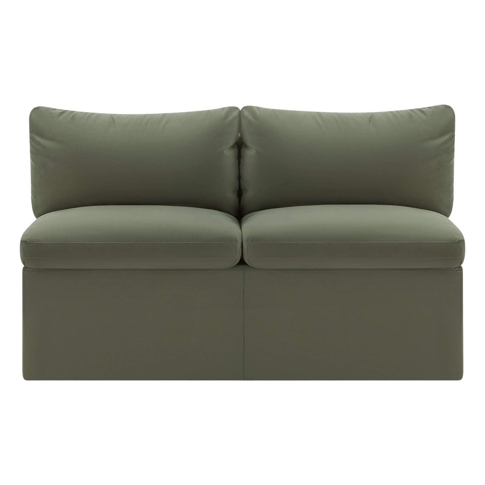 Alayaa 55" Linen Dining Bench, Soren Green Linen