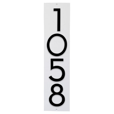 Plaque murale rectangulaire verticale flottante 6 po