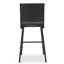 Ensemble de 2 tabourets de bar 29 po en rotin PE sans accoudoirs, brun foncé-1461707911