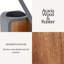 Brosse et support de toilette en caoutchouc et bois-113869118