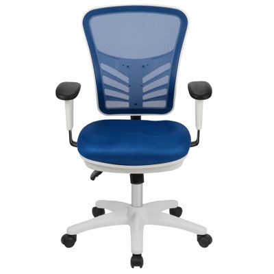 Siyer Mid-Back Mesh Ergonomic Office Chair with Adjustable Arms