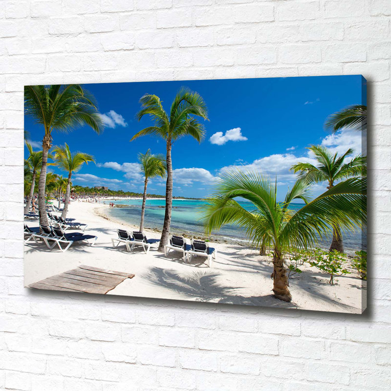 Maldives Beach - Wrapped Canvas Print