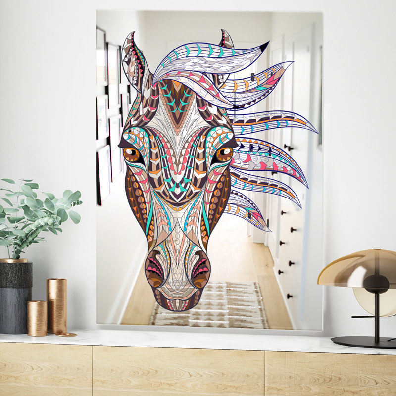 Glass Frame Mirror, 24" H x 32" W