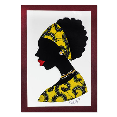 Suspension murale de peinture en laine mansah