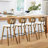 Upholstered Rattan Counter & Bar Stool-94718926-94718927-128767534
