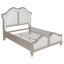 Ensemble de chambre à coucher avec lit double, une commode et un miroir pour une solution de chambre à coucher contemporaine-1829115508-1829115498